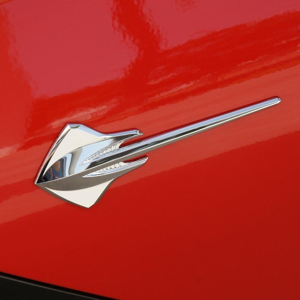 Corvette Fender Emblem - Chrome : C7 Stingray, Z51