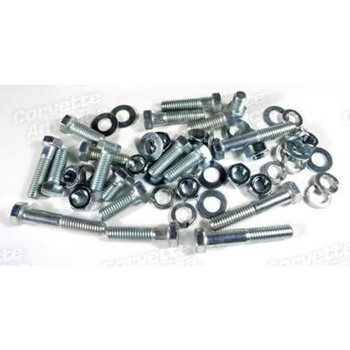 Corvette Rear Bumper Mount Bolt Kit. Replacement 52 Piece: 1958-1960