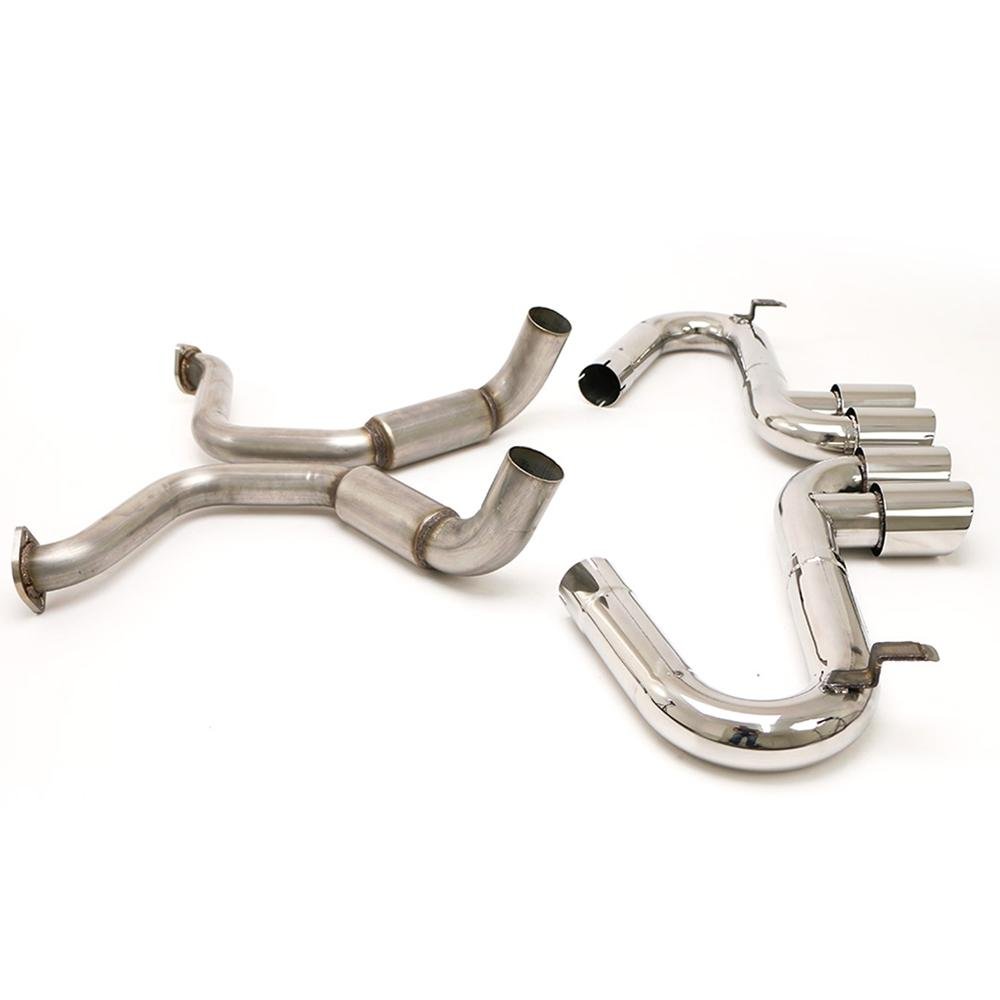 Corvette Exhaust System - B&B Bullet with Quad 4" Round Tips : 1997-2004 C5 & Z06