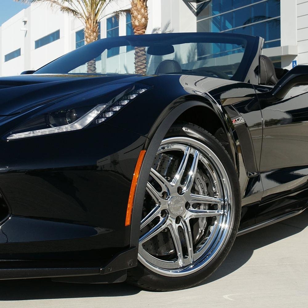 Corvette WCC-1008 Forged 3-Piece Wheels - Chrome : C7 Z06