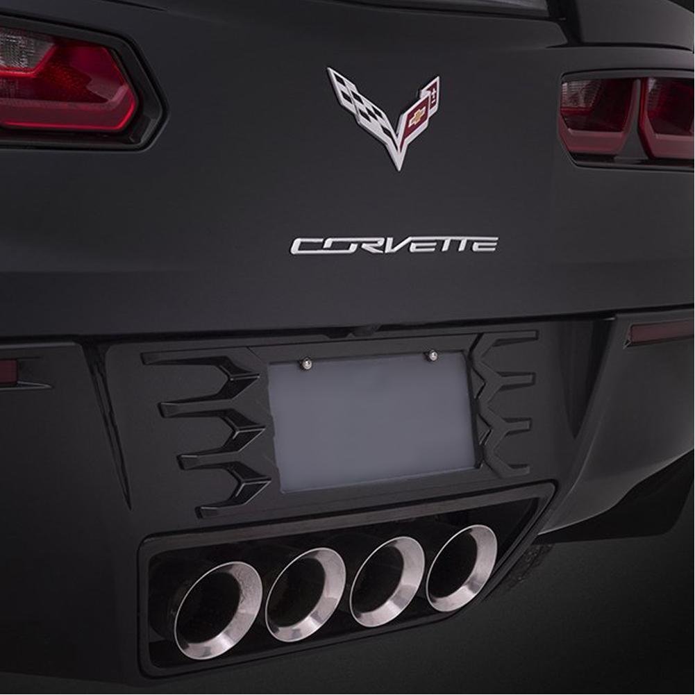 C7 Corvette Stingray Rear License Plate Frame : Painted