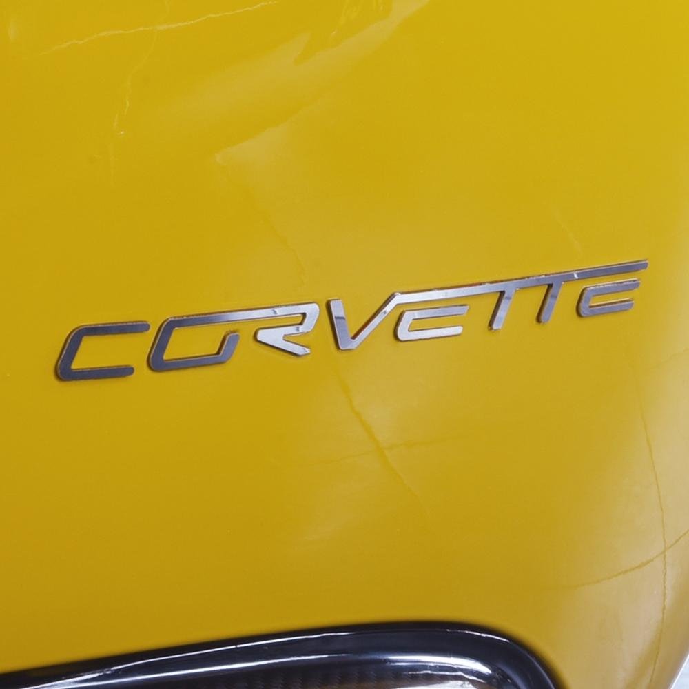 Corvette Polished Rear Stainless Steel Letters : 2005-2013 C6, Z06, Grand Sport, ZR1