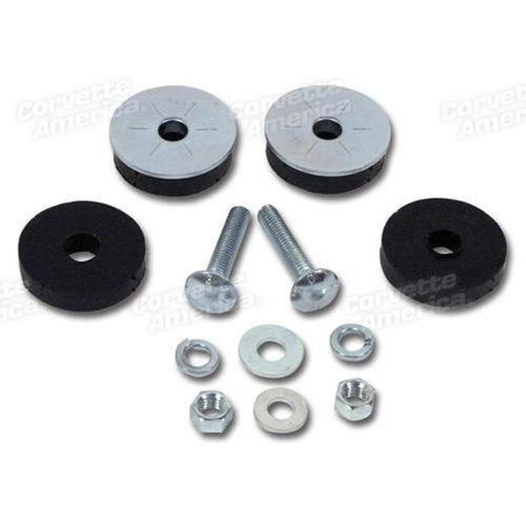 Corvette Side Exhaust Pipe Rear Hardware Set.: 1965-1967