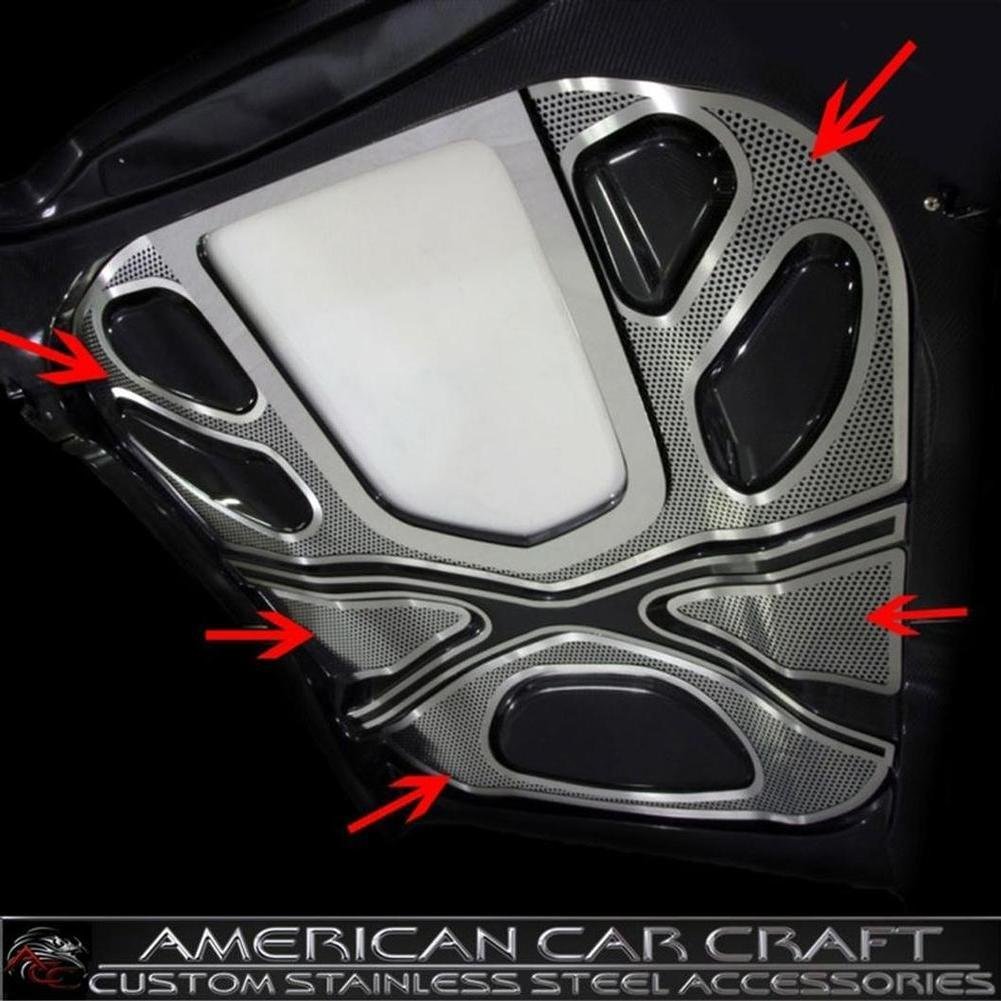 Corvette ZR1 Hood Insert Kit 4 Pc. - Perforated Stainless Steel : 2009-2013 ZR1