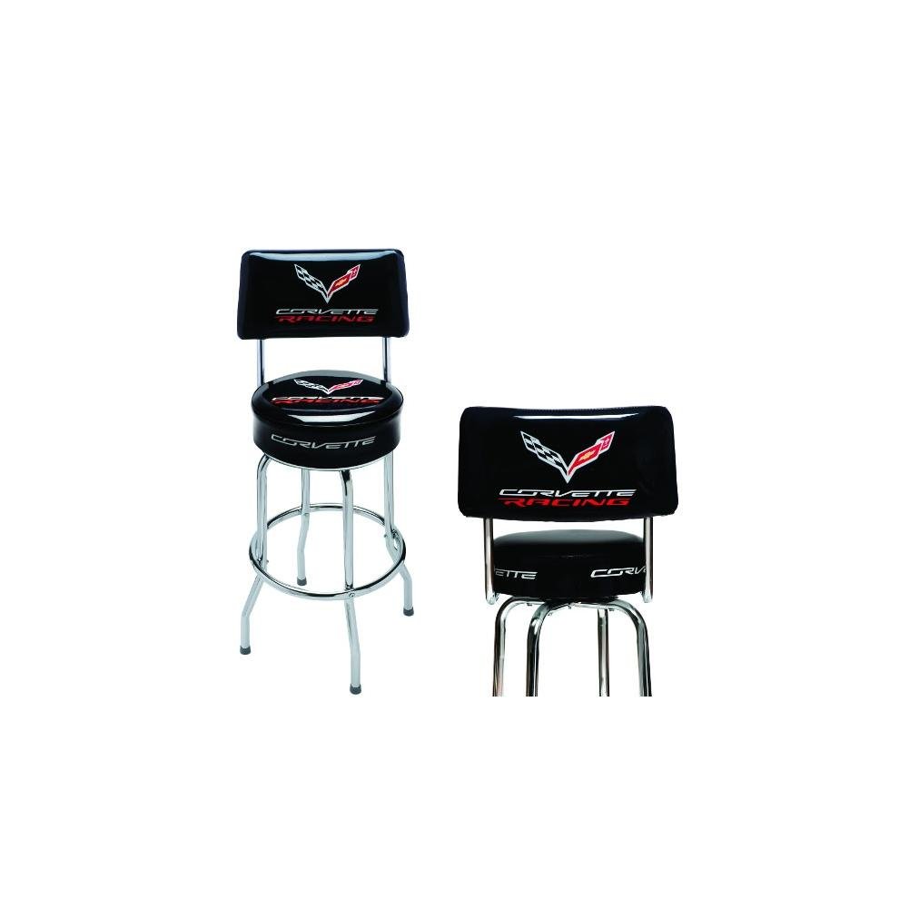 C7 Corvette Racing Counter/Pub Stool w/Back