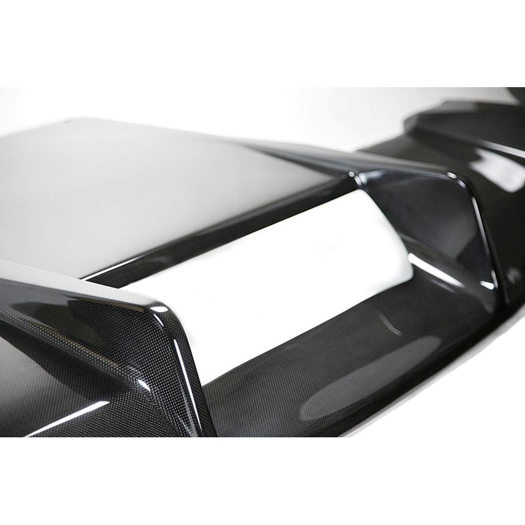 Corvette Rear Diffuser Carbon Fiber with reverse LED when equipped leaf spring system only : 2005-2013 C6,Z06,ZR1,Grand Sport