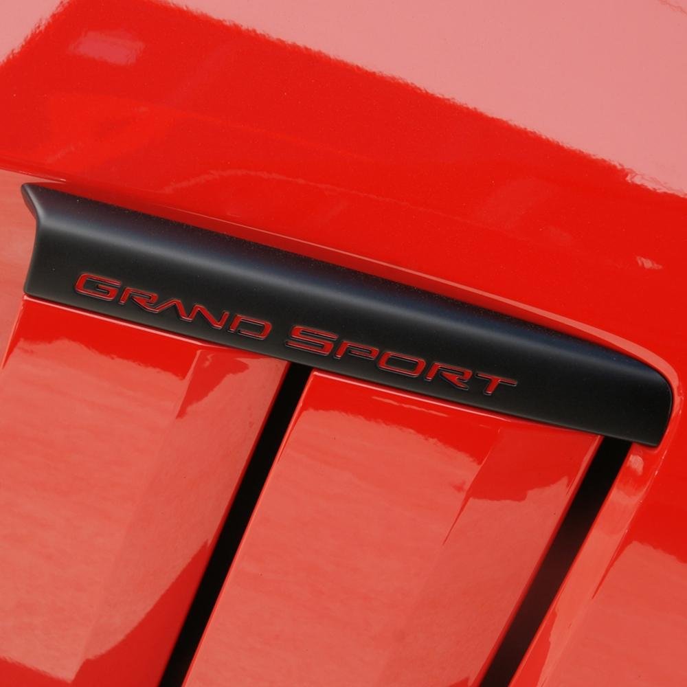 Corvette Fender Emblem Black : 2010-2013 C6 Grand Sport