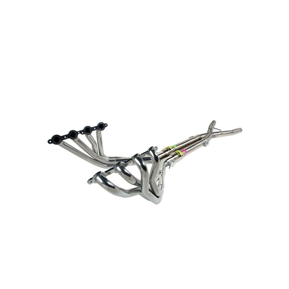 Corvette Header Package - WCC Long Tube Coated w/ Cats & X-Pipe : 2005 ...