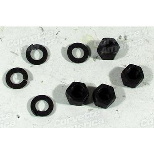Corvette A-Arm Alignment Nuts & Lockwashers.: 1963-1965