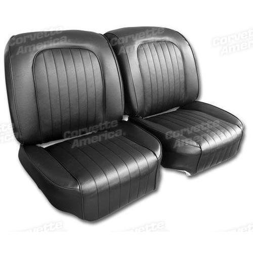 Corvette Vinyl Seat Covers. Black: 1960