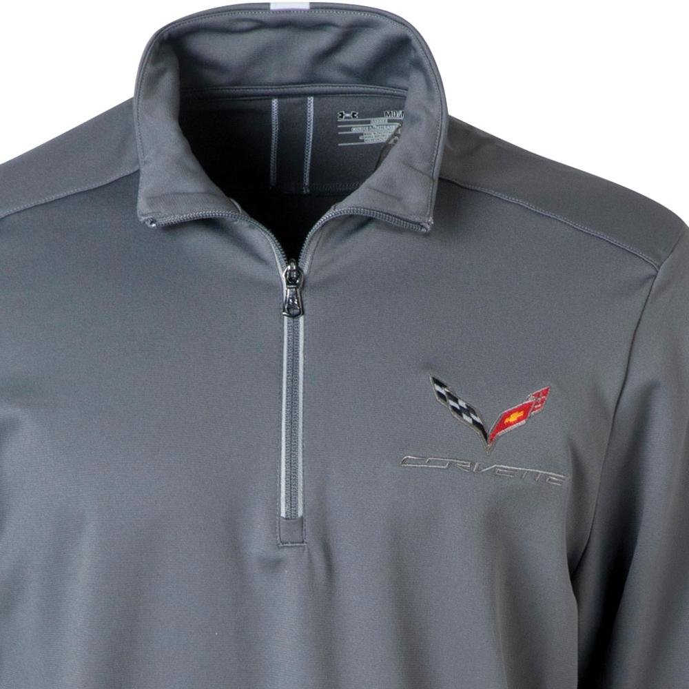 C7 Corvette Under Armour Qualifier Quarter Zip Jacket : Graphite