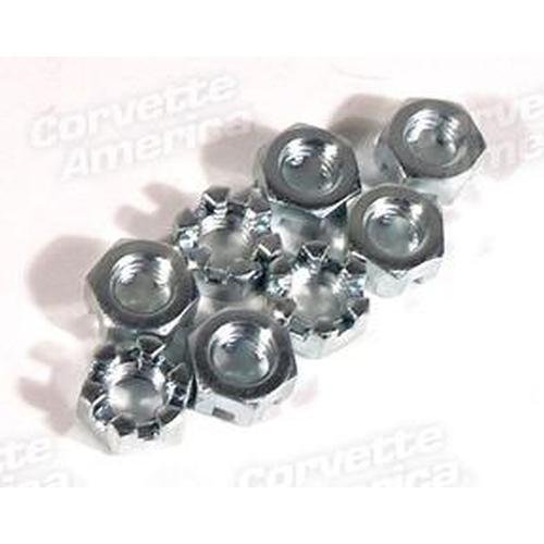 Corvette Rear Bumper Nut Set. Marsden 8 Piece: 1958-1960