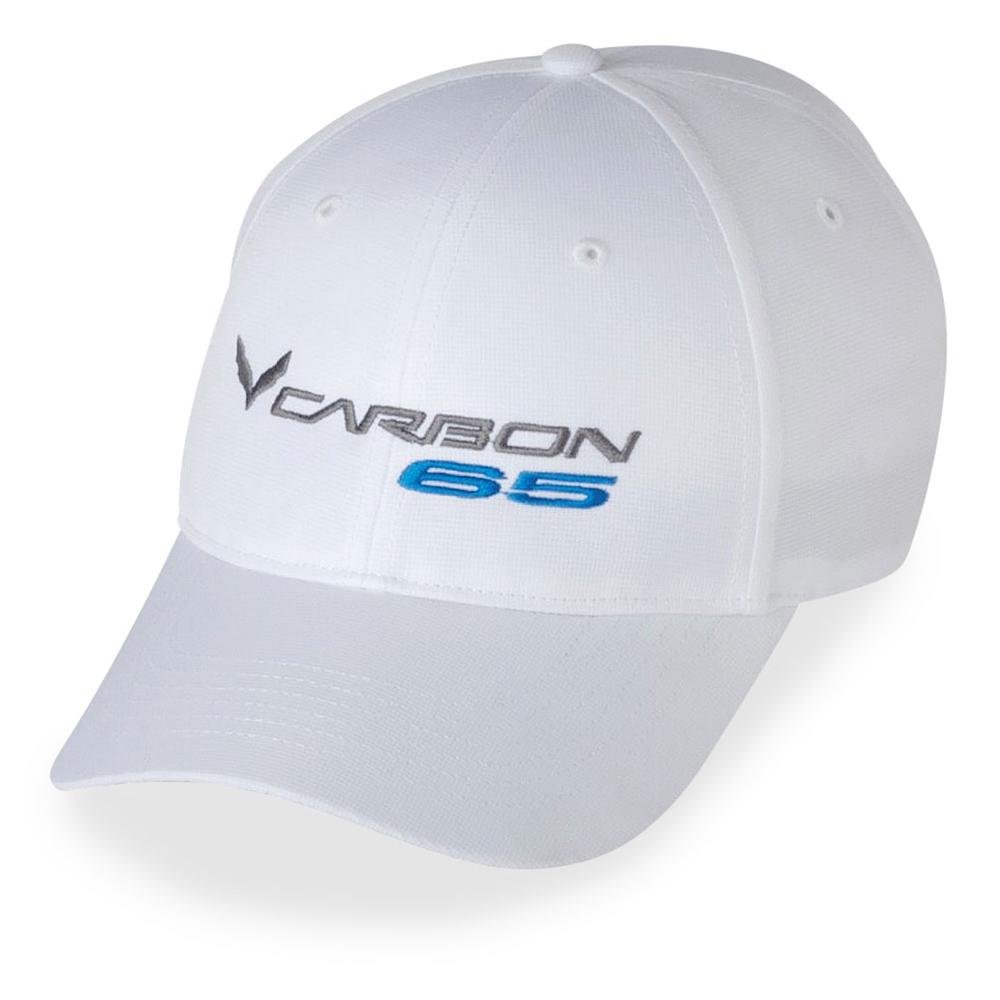 C7 Corvette Carbon 65 Performance Hat/Cap - Embroidered : White