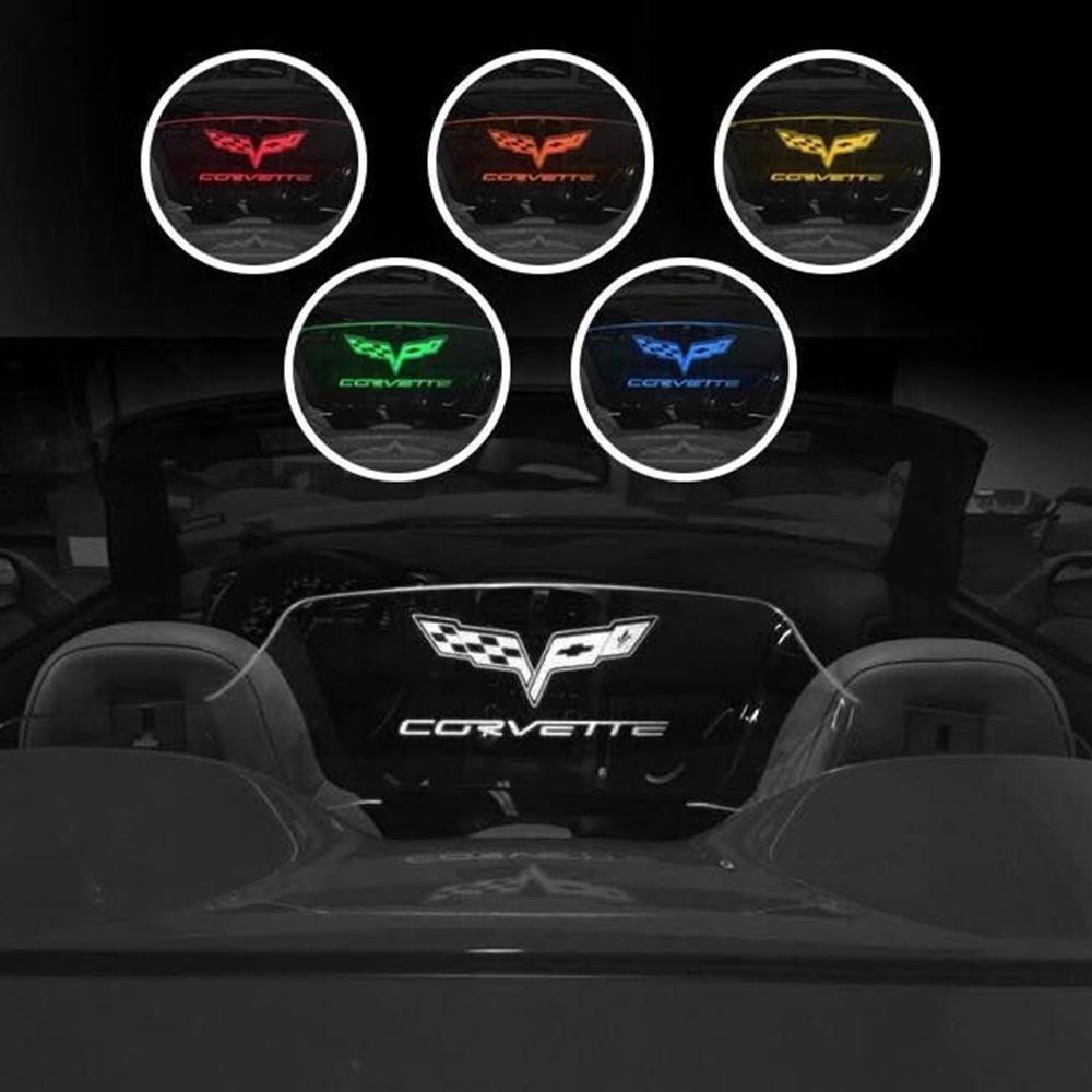 Corvette WindRestrictor® Illuminated Windscreen - Convertible : 2005-13 C6, Z06, Grand Sport, ZR1