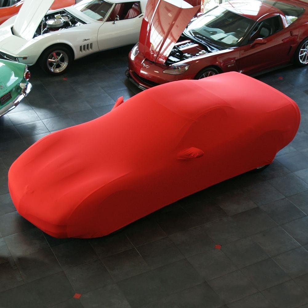 Corvette Ultraguard Stretch Satin Car Cover - Red - Indoor : 1997-2004 C5 & Z06