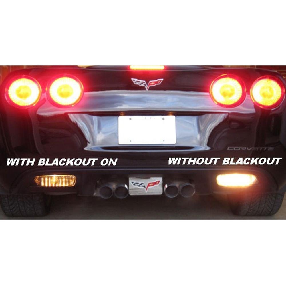 Corvette Molded Acrylic Reverse Light Blackout Kit : 2005-2013 C6, Z06, ZR1, Grand Sport