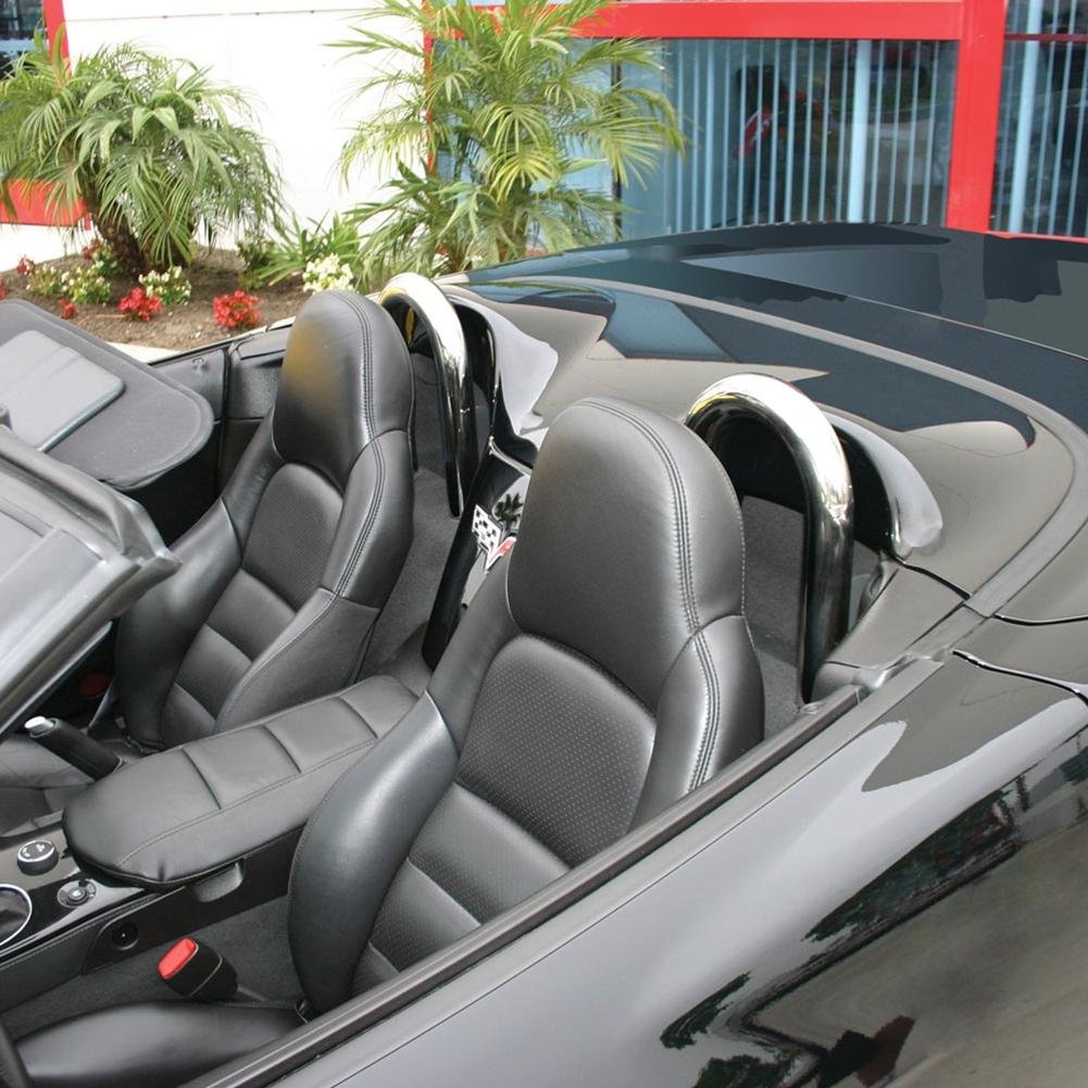 2005-2013 C6 Corvette Chrome Seat Back Hoops