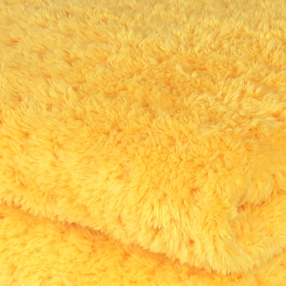 Liquid X Yellow Xtreme Wax Plush Waffle Weave Towel - 16" x 16"