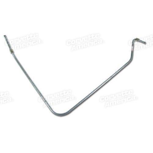 Corvette Brake Line. Master Cylinder To Left Front Block Non Power Brake: 1963-1964