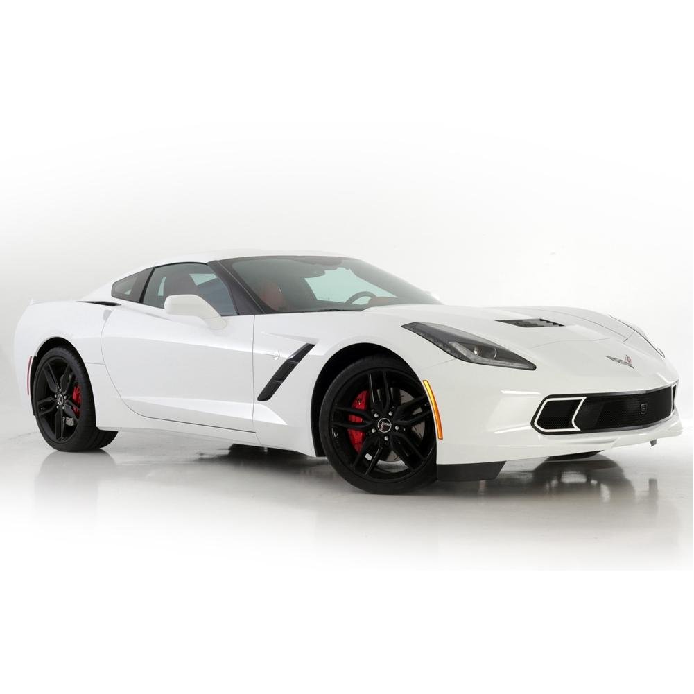 Corvette Front Grille - GT Strada - Black w/Brushed Port Accent Trim : C7 Stingray, Z51