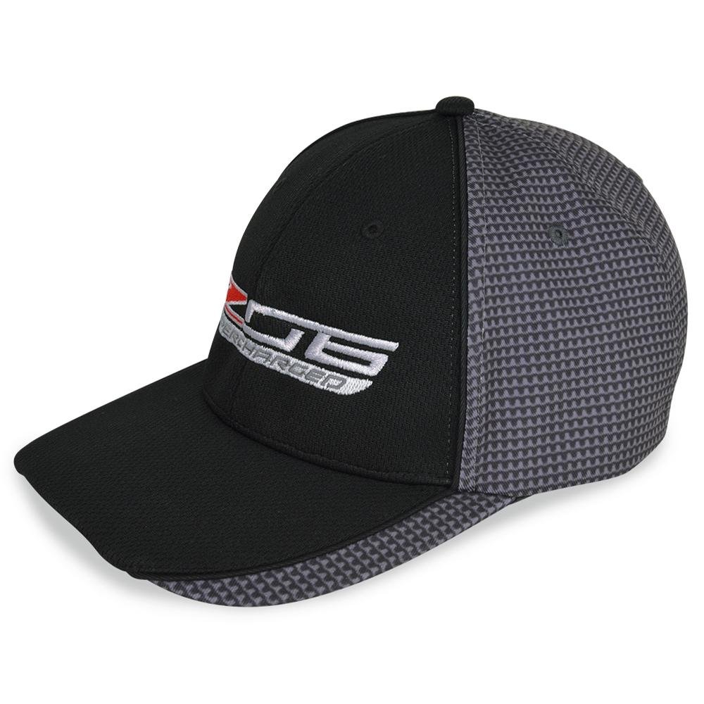 Corvette Carbon Fiber Pattern Hat/Cap - Embroidered : C7 Z06