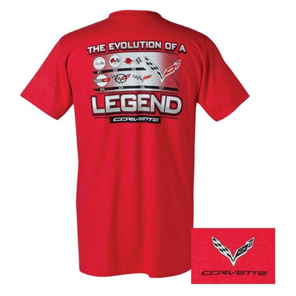 C7 Corvette Evolution of a Legend T-shirt : Red