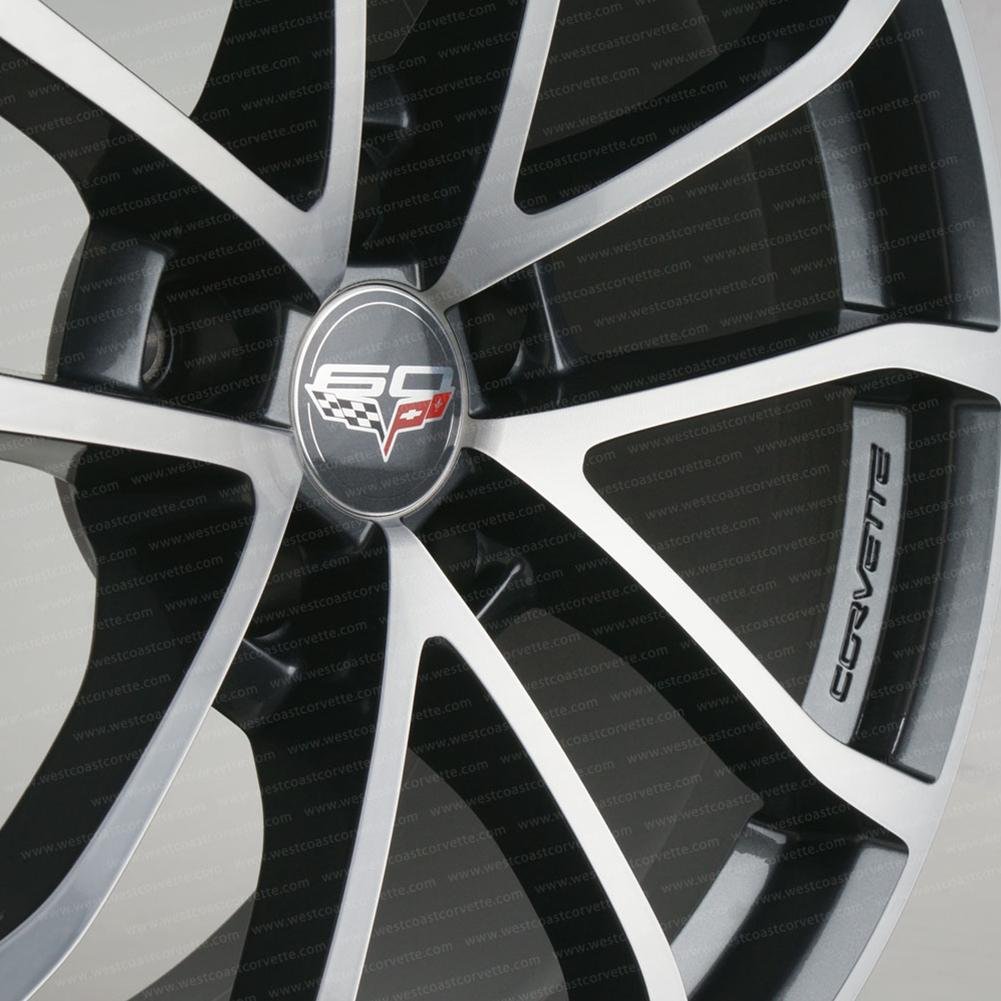 2013 Corvette - Genuine GM - 60th Anniversary - 427 Cup Wheels : Manogian Silver