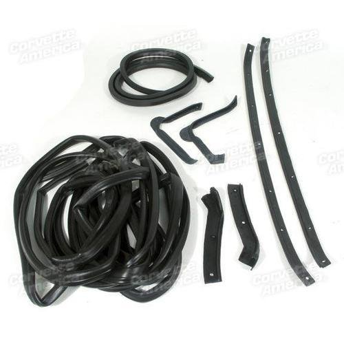 Corvette Weatherstrip Kit. Body Coupe 9 Piece - Import: 1963-1967