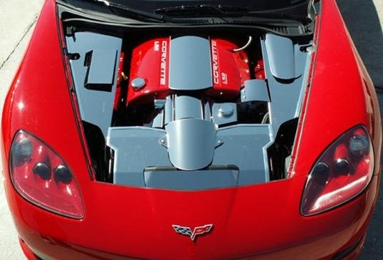 Corvette Alternator Cover - Polished Stainless Steel : 2005-2013 C6 & Z06