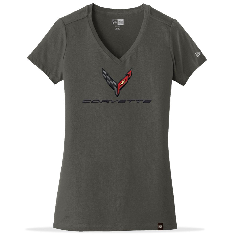 Corvette Next Generation V-Neck T-shirt - Ladies : Graphite