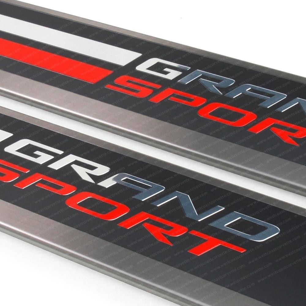 Corvette GM Aluminum Door Sill Plates : C7 Grand Sport