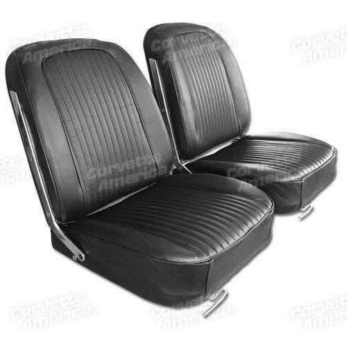 Corvette Leather Seat Covers. Black: 1963