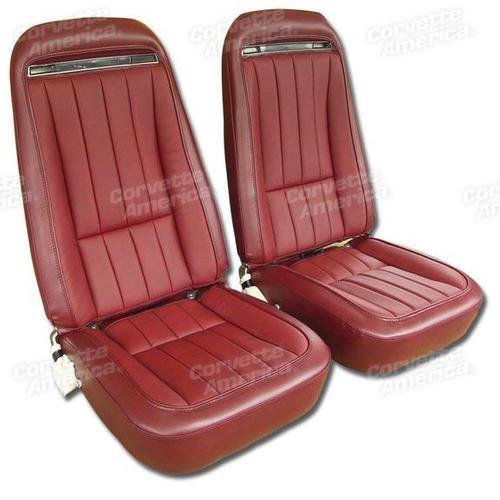 Corvette Vinyl Seat Covers. Oxblood: 1975