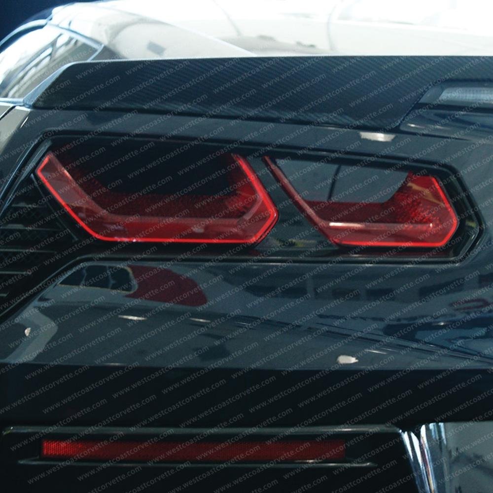 Corvette Rear Reverse Lights Only Blackout Lens - Smoked Acrylic : C7 Stingray, Z51, Z06, Grand Sport