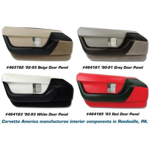 Corvette Door Panel. White RH: 1992-1993