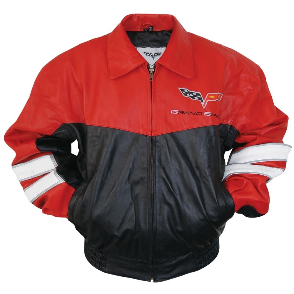 Corvette Grand Sport Leather Jacket Two Tone - Red/Black : 2010-2013