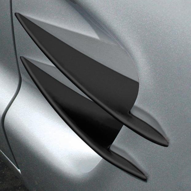 Corvette Side Spears Billet - Semi-Gloss Black Powder Coat : 97-04 C5, Z06