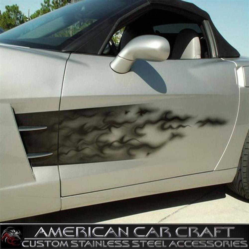 Corvette Custom Air Brushed Side Flame Graphics : 2005-2013 C6, Z06, ZR1 & Grand Sport