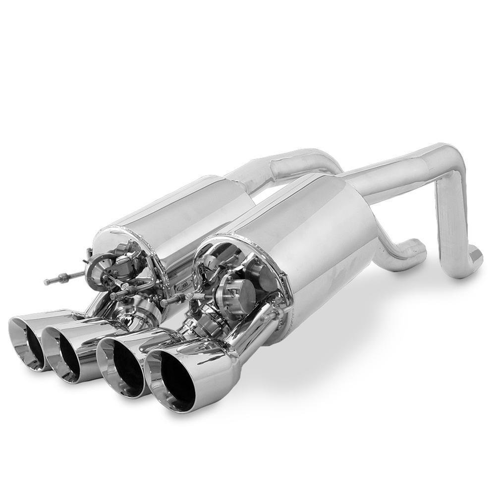 Corvette Exhaust System - B&B Fusion with 3.5" Quad Round Tips : 2009-2013 C6 Conversion for Non-NPP Equipped