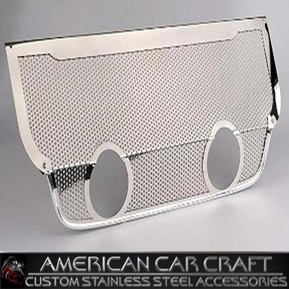 Corvette Exhaust Port Filler Panel - Perforated Stainless Steel for Corsa 4.0