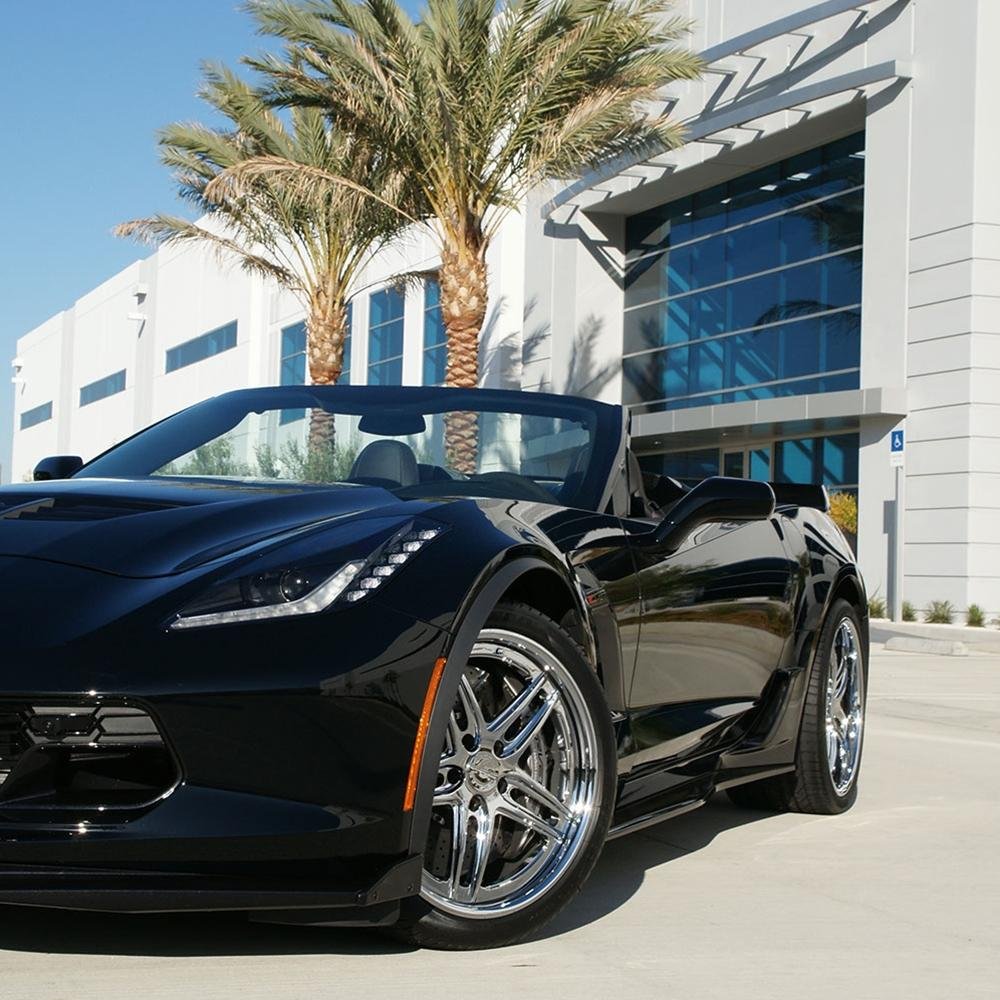 Corvette WCC-1008 Forged 3-Piece Wheels - Chrome : C7 Z06