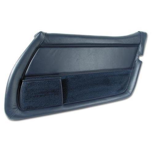 Corvette Leather Door Panel. Dark Blue RH: 1978-1981