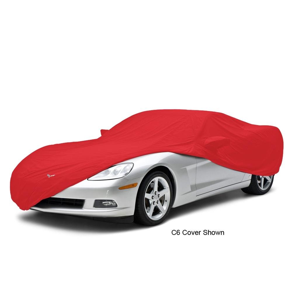 Corvette Car Cover - All Weather Custom Fit with Z06 Logo - Red : 2006-2013 Z06