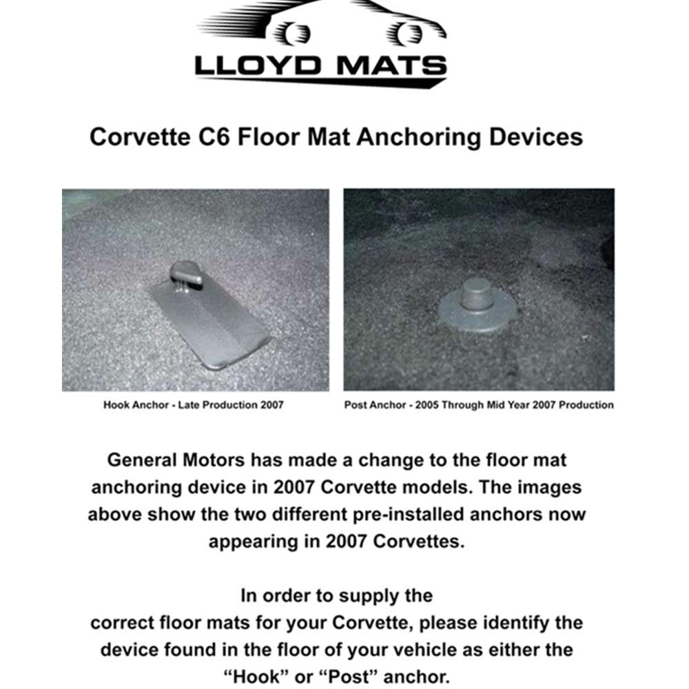 Corvette Lloyd Ultimat Floor Mats - Corvette Racing - Cashmere : 2007.5-2013 C6 (Hook Anchor)