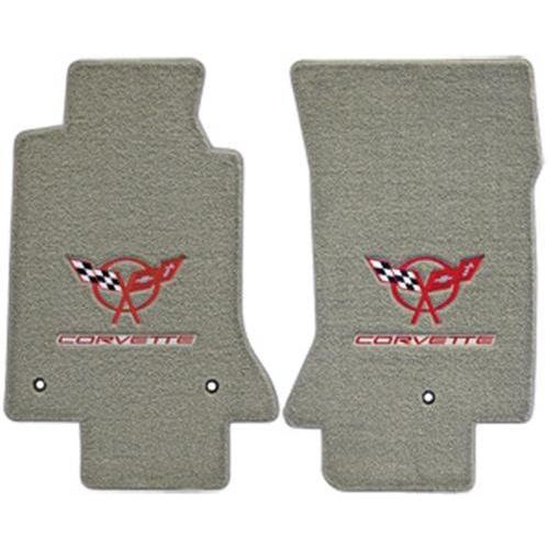 Corvette Ultimat Floor Mats - Embroidered Double Logo : 1997-2004 C5