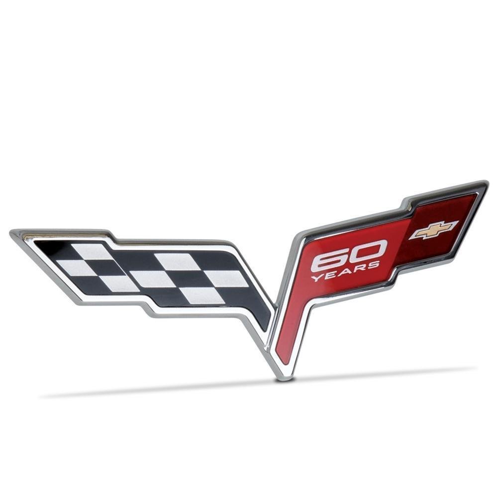 Corvette GM Rear Deck Lid 60th Anniversary Emblem : 2005-2013 C6
