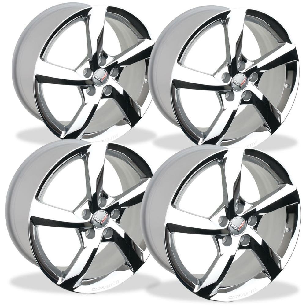 Corvette Wheels - 2014 C7 Corvette Stingray GM 5-Spoke (Set) : Chrome