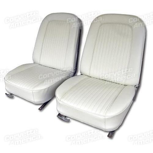 Corvette Vinyl Seat Covers. White: 1964