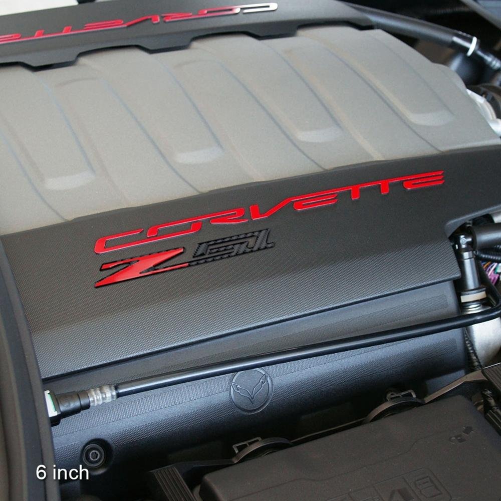 Corvette C7 Z51 Badge/Emblem - Domed - Carbon Fiber Look: C7 Stingray Z51