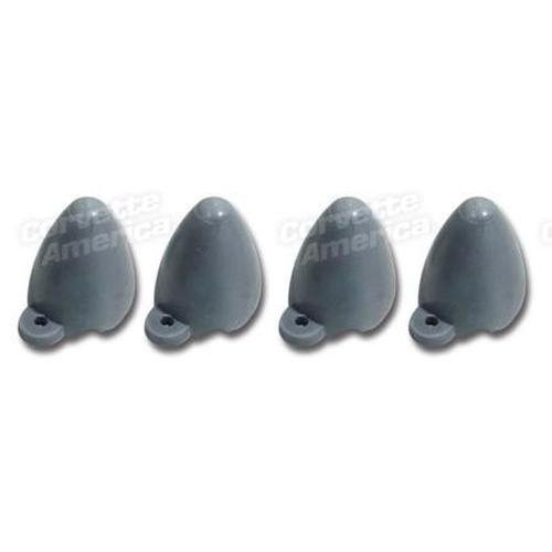 Corvette Taillight Protector Cones. Gray 4 Piece Set: 1961-1962